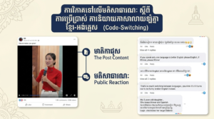 ការវិភាគទៅលើមតិសាធារណៈ ស្តីពី ការប្រើប្រាស់ ការនិយាយភាសាលាយឡំគ្នា ខ្មែរ-អង់គ្លេស ឬហៅថា Code-Switching